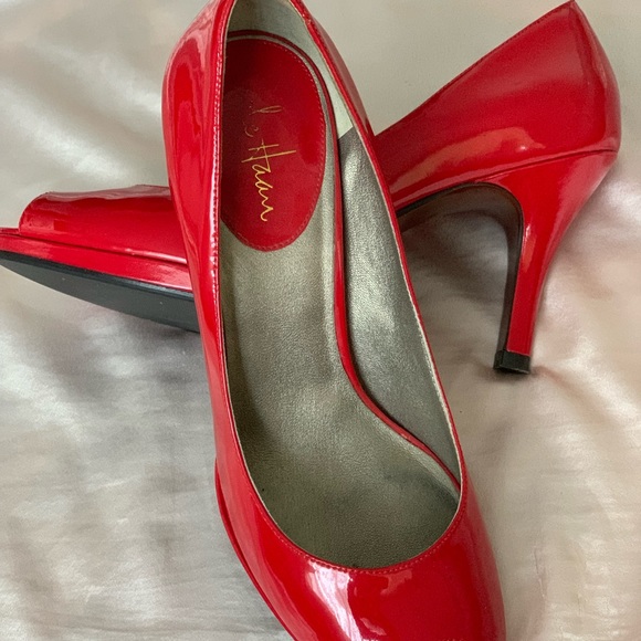 COLE HANN WOMAN RED SHOES NEW  PLATFORMS OPEN TOE - Picture 4 of 4